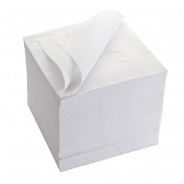 Serviette papier ouate blanc de 30x30cm par 100