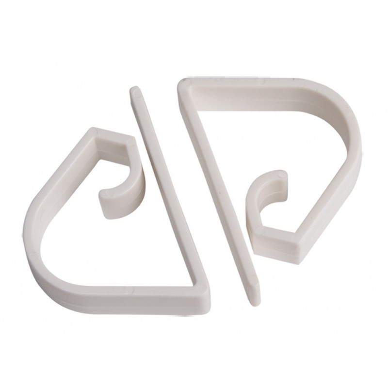 Pince pour nappe Blanc Plastique (5,5 x 4,5 x 1,5 cm) (12 Unités