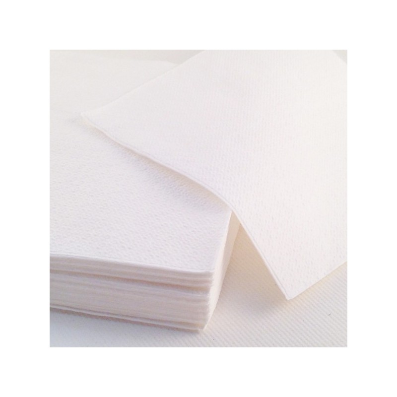 20 pièces Serviette de table à lettres jetable blanc en papier