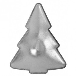 Bougie sapin Argent 2,3x4cm